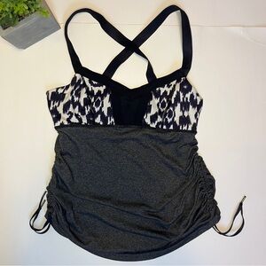 Lululemon Athletica Hot Class Tank Top Cross Back Cinch Sides